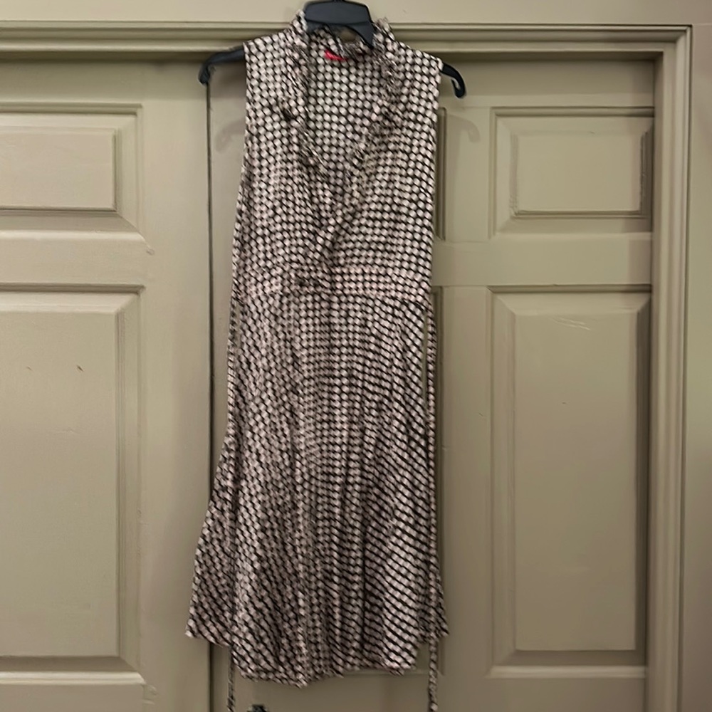 Firetrap dress, size S, super light cotton, brown with pink spots.